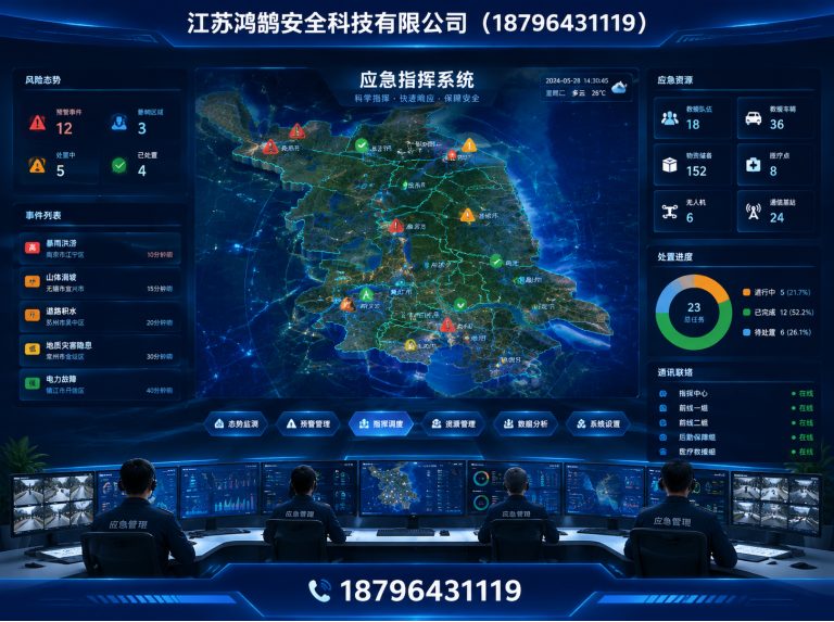 怀化消防通信指挥展示图